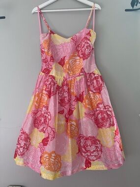 Lilly Pulitzer Vintage White Tag Silk and Cotton Knee-length Sundress